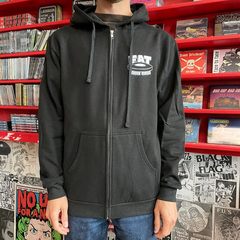 BLACK Zip-Up Hoodie